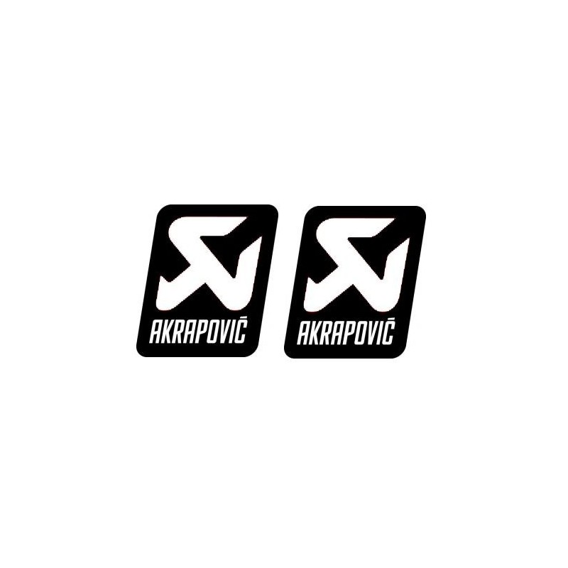 2 Stickers Logo Akrapovic
