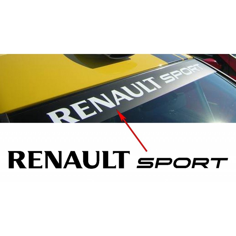 Sticker autocollant Renault RS sport sans fond 