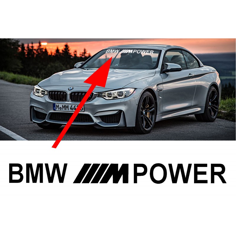 Sticker BMW Autocollant M de Pare-brise