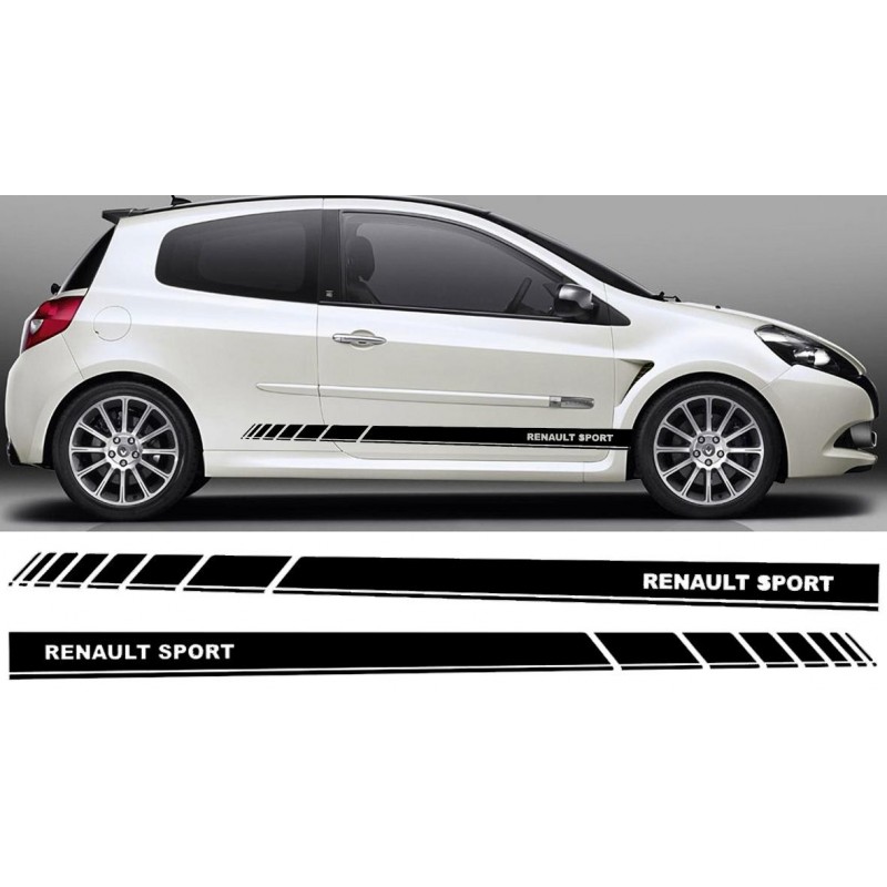 Renault Sport Stickers Autocollants 6X Adhésifs Bas de Caisse compatible 