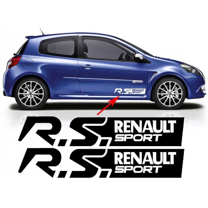 2 Stickers RS Renault Sport